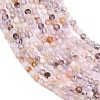 Natural Purple Rutilated Quartz Beads Strands G-RM250104-D7-3