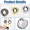 3Pcs 3 Colors Alloy Steel Loose Diamond Boxes CON-GF0001-16-6