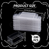 200Pcs Folding Transparent PVC Candy Treat Gift Boxes CON-WA0001-02-2