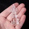 Natural Quartz Crystal Carved Vajra Figurines for Home Desktop Decoration PW-WG96012-03-1