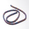 Electroplate Non-magnetic Synthetic Hematite Bead Strands G-F300-48B-F02-2