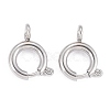 Non-Tarnish 304 Stainless Steel Spring Ring Clasps STAS-F224-02P-C-2
