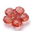 Transparent Acrylic Beads TACR-T002-17-3