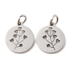Non-Tarnish 304 Stainless Steel Charms STAS-D050-07P-11-2