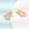 Brass Hoop Earrings for Women KK-CBACA55-15G-5