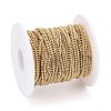 Ion Plating(IP) 304 Stainless Steel Diamond Cut Curb Chains CHS-F013-02G-3