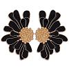 Vintage Flower Stud Earrings for Women JE1095C-1