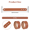 12Pcs PVC & Iron Cord Bracelets AJEW-CL0002-49B-2
