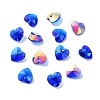 Electroplate Glass Charms GGLA-Z002-02G-1
