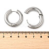 Tarnish Resistant 202 Stainless Steel Huggie Hoop Earrings EJEW-O087-08P-P-2