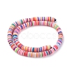 Handmade Polymer Clay Bead Spacers X-CLAY-R067-8.0mm-M1-3