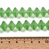 Frosted & Baking Paint Transparent Glass Beads Strands GL-CBA2ED2-03D-4