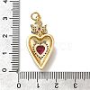 Brass Rhinestone Pendants KK-V002-05G-3