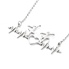 Non-Tarnish 304 Stainless Steel Pendant Necklaces for Women NJEW-C020-01P-1