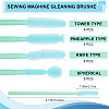 32Pcs 4 Styles Synthetic Rubber Eye Lashes Cosmetic Brushes FIND-GF0007-23-2