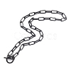304 Stainless Steel Paperclip Chain Necklaces NJEW-O124-01EB-2