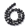 Natural Silver Obsidian Beads Strands X-G-D083-01A-2