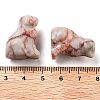 Natural Netstone Carved Dog Figurines DJEW-L023-A01-3