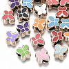 UV Plating Acrylic European Beads OACR-N010-006LG-1