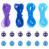 12M 4 Colors Hollow Pipe PVC Tubular Synthetic Rubber Cord RCOR-UN0001-02B-1