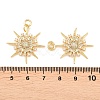 Brass Micro Pave Cubic Zirconia Pendants KK-C162-019G-3