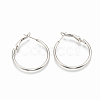 Non-Tarnish 304 Stainless Steel Hoop Earrings X-STAS-S078-07-30mm-1