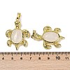 Natural Quartz Crystal & Brass Pendants KK-F887-01G-12-3