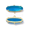 Rack Plating Brass Connector Charms KK-M231-15G-B-1