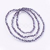 1 Strand Electroplate Glass Beads Strands X-EGLA-J026-3mm-F21-2