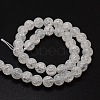 Crackle Glass Round Beads Strands CCG-E001-6mm-04-2