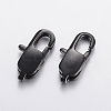 304 Stainless Steel Lobster Claw Clasps X-STAS-F148-16x8-08B-1