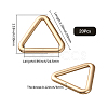 20Pcs Triangle Alloy Linking Rings FIND-CY0001-17G-2