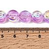 Electroplate Baking Paint Transparent Glass Beads Strands GL-CBA2ED2-05C-4