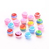 Round Resin Stripe Beads X-RB062-2