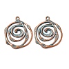 Tibetan Style Alloy Pendants FIND-B055-02M-1