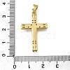 Brass Micro Pave Clear Cubic Zirconia Pendants ZIRC-I070-058G-3