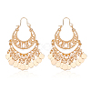 ANATTASOUL 1 Pair Alloy Filligree Teardrop Chandelier Earrings for Women EJEW-AN0001-50-2