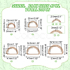 20Pcs 5 Style Alloy D Rings FIND-WR0006-87-2