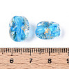 Handmade Gold & Silver Foil Glass Beads FOIL-N030-02D-4