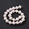 Mushroom Handmade Lampwork Beads Strands X1-LAMP-G150-03A-02-4