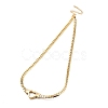 Ion Plating(IP) Flat Cuban Link Chunky Chain Necklace NJEW-Q335-13G-1