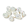 8Pcs UV Plating Acrylic Pendants FIND-YW0002-04F-1