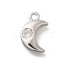 Brass Micro Pave Cubic Zirconia Charms KK-C085-22P-1