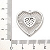 Rack Plating Brass Micro Pave Clear Cubic Zirconia Pendants X-KK-L210-010P-3