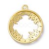 Zinc Alloy Open Back Bezel Pendants PALLOY-E577-20G-2