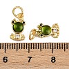 Brass Micro Pave Cubic Zirconia Pendants KK-A269-65G-3