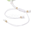 Glass Seed Bead and Resin Braided Bead Bracelets for Women BJEW-MZ00237-04-4