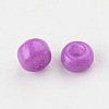 8/0 3mm Baking Paint Glass Seed Beads Loose Spacer Beads X-SEED-S002-K13-2