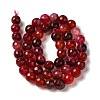 Dyed & Heated Natural Dragon Veins Agate Beads Strands X-G-P539-A01-25-3
