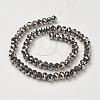 Electroplate Glass Beads Strands GR6x8mmY-M2-4
